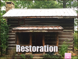 Historic Log Cabin Restoration  Rapidan, Virginia